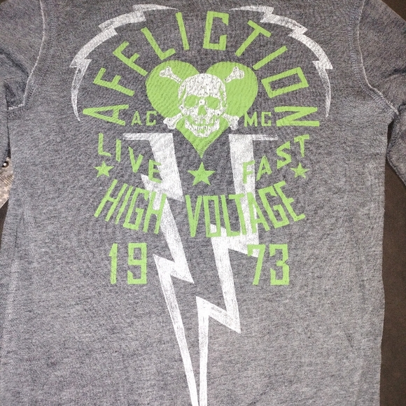 NWT Affliction High Voltage Zip Up Hoodie - Picture 7 of 9